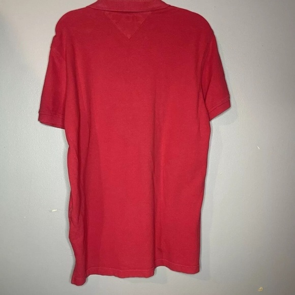 Tommy Hilfiger Red Slim Fit Tommy Polo Medium Short Sleeve NWT - Picture 8 of 13